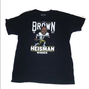 Tim Brown No Mas Retro Throwback Heisman Shirt Lrg
